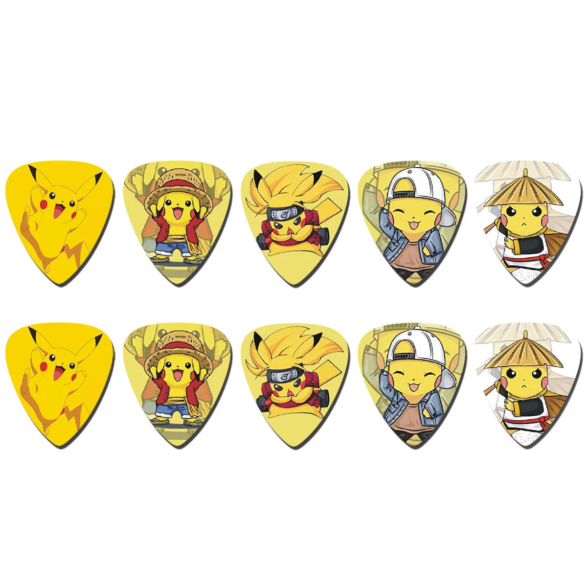 10Pcs Anime Stitch Figure Guitar Picks Celluloid Electric Smooth Guitar Picks Bass Acoustic Electric Guitar Accessories Gift