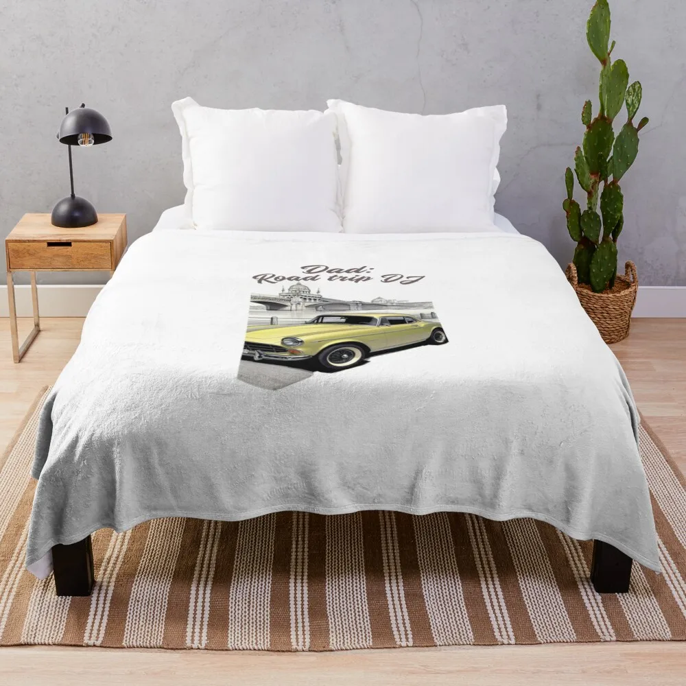 Road trip DJ t-shirt tee top shirt Throw Blanket Sofa halloween Blankets