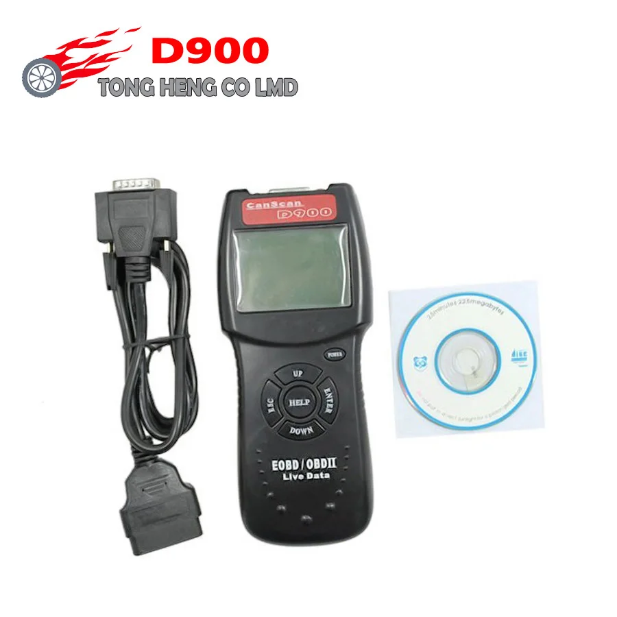 

Universal D900 EOBD OBD2 Scanner Car's Engine Code Reader Diagnostic Tool For Multi Brand Cars 2015 Verison