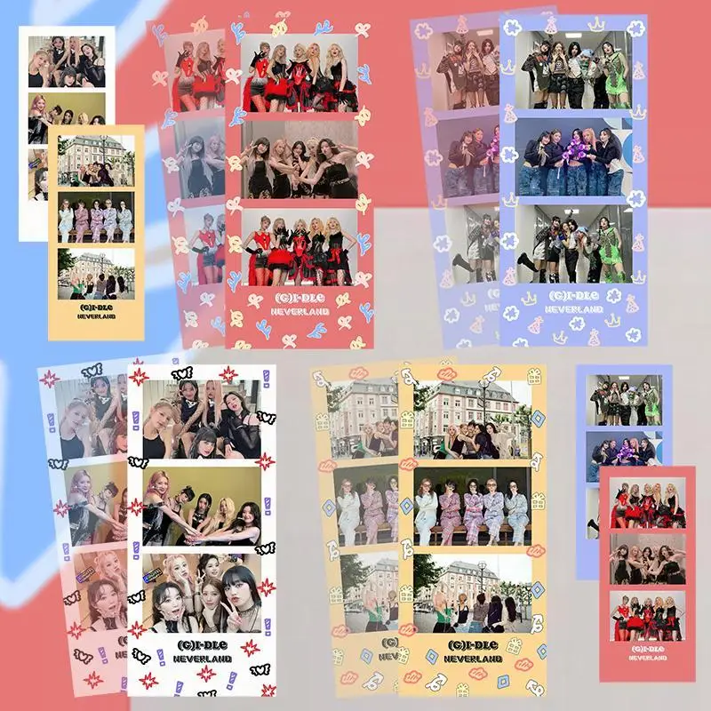 Kpop Idol 8pcs/set Lomo Cards GIDLE Bookmark Photo Card Minnie Postcard for Fans Collection