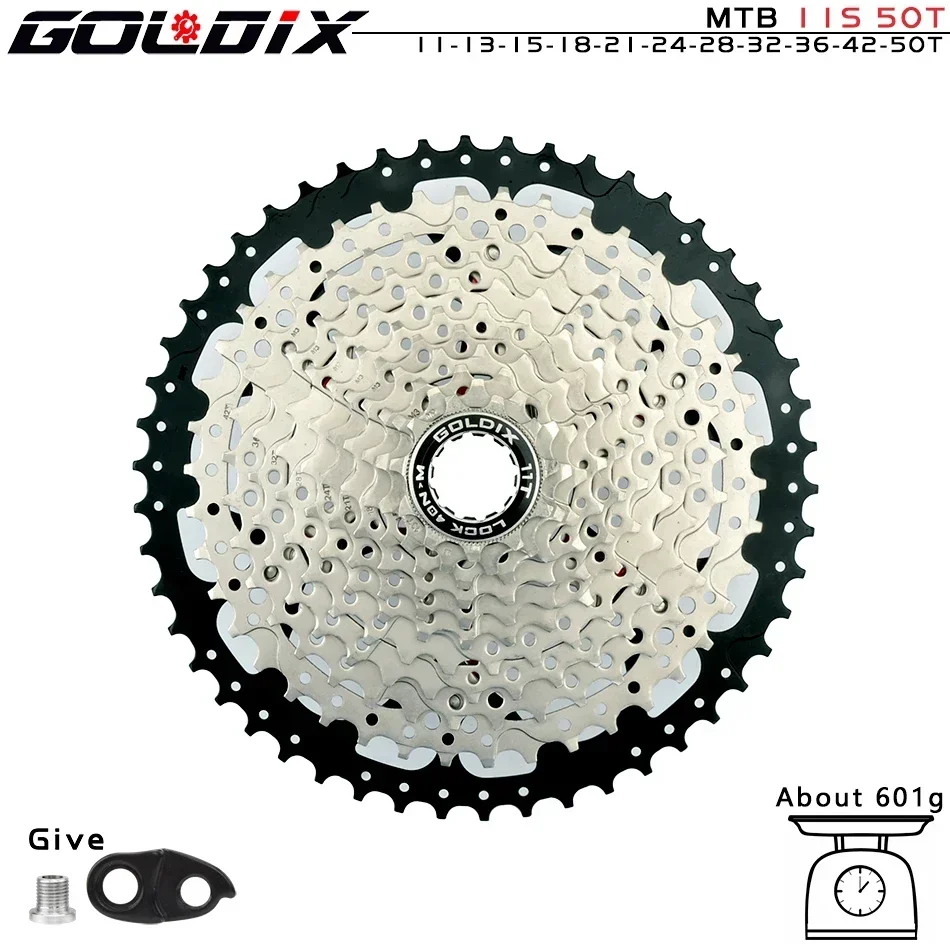 GOLDIX MTB Cassette K7 8/9/10/11/12 Speed 36/40/42/46/50/52T  Bicycle Freewheel HG Structure for SHIMANO Bicycle Accessories