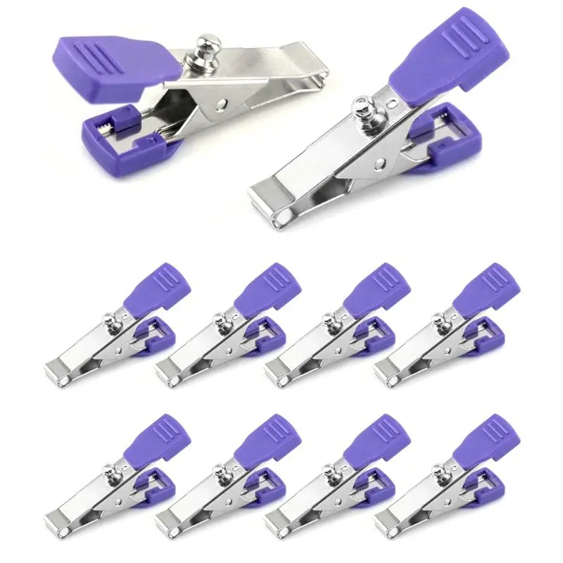 J1UL1N Veterinary Electrode Clip, 10 Pack Universal Accurate EKG/ECG Limb Clip Multi-Function Clamp Adapters