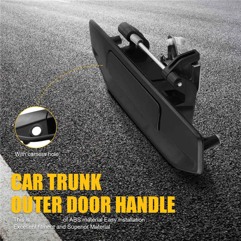 

A03Q-3X Trunk Outside Door Handle Rear Side Exterior Door Handle Cover With Camera Hole For Changan Hunter F70 Pickup