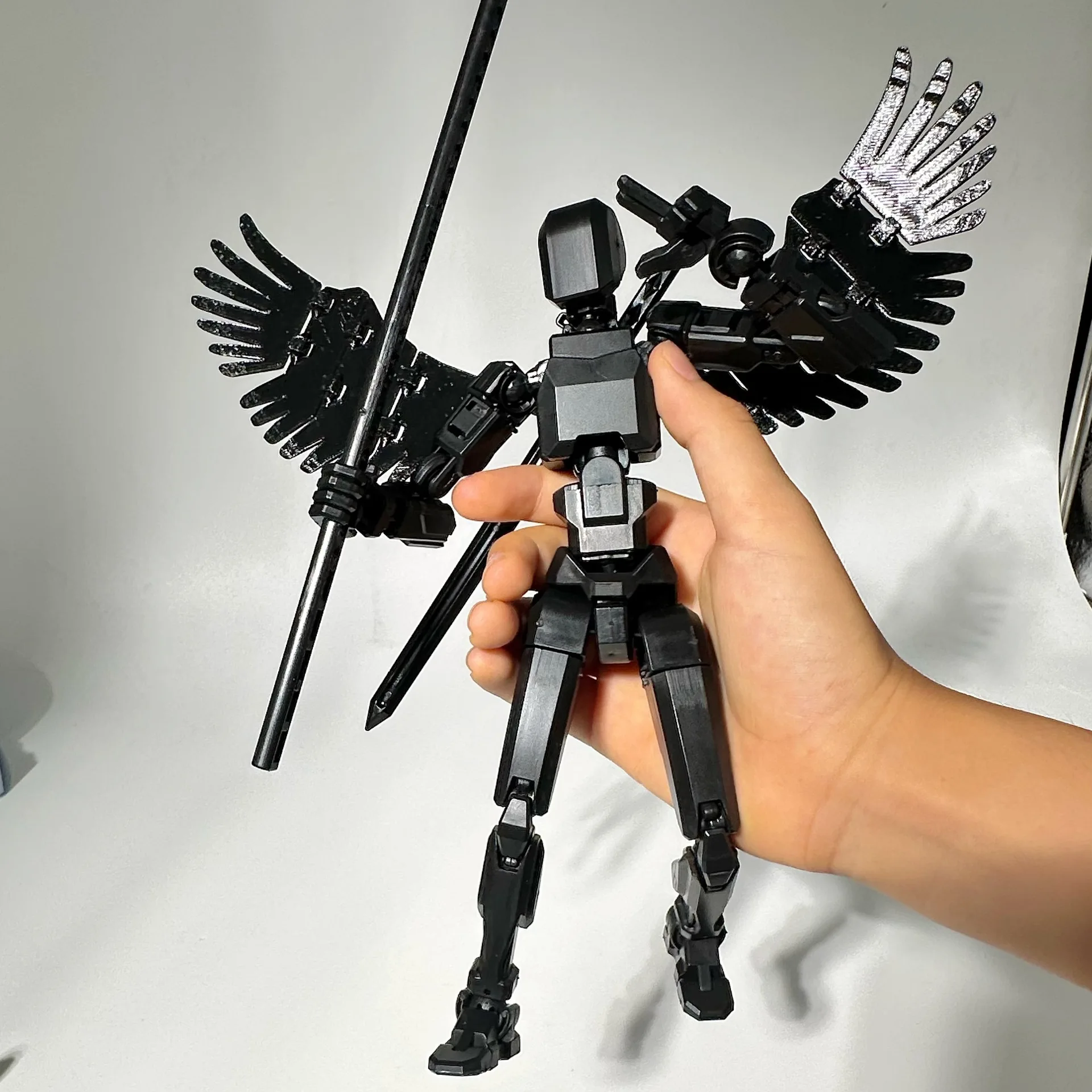 الملائكة الميكانيكية 13 شخصيات الحركة T13 الشكل ثلاثية الأبعاد مطبوعة متعددة المفاصل المنقولة محظوظ 13 عمل الشكل الدمية لتقوم بها بنفسك تجميع اللعب #1