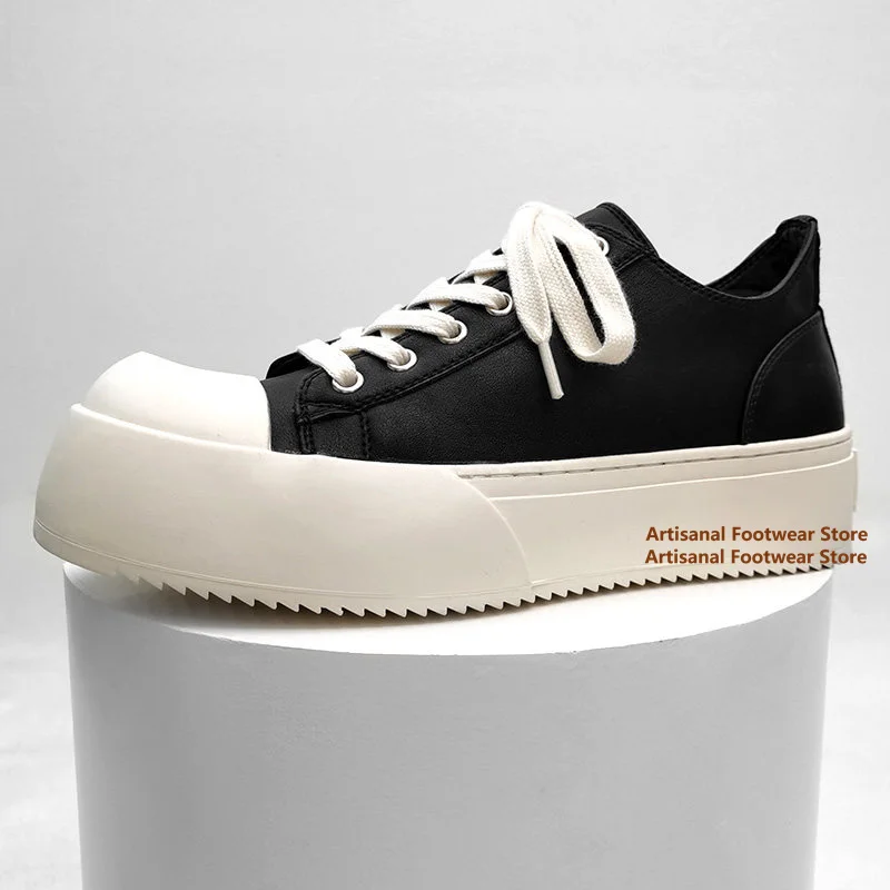 

Мужские кроссовки на толстой подошве для увеличения роста, с круглым носком, на шнуровке, модные, ручной работы, кожаные повседневные туфли-дерби