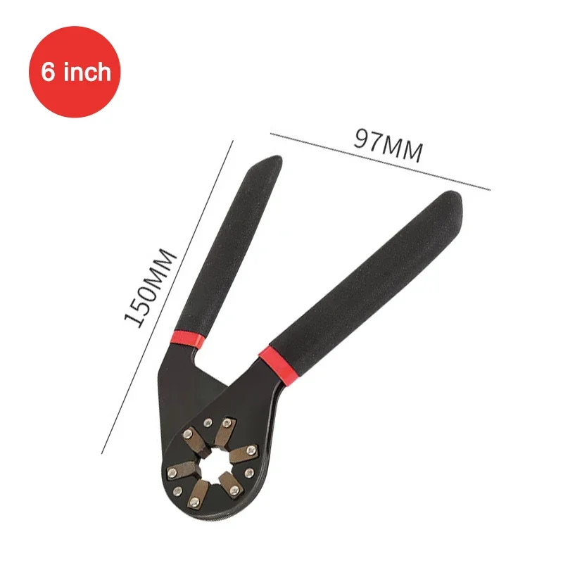 6 In/8 In Magic Mini Wrench Torque Adjustable Spanner Hexagonal Open Car Repair Universal Wrench Multifunctional Tool