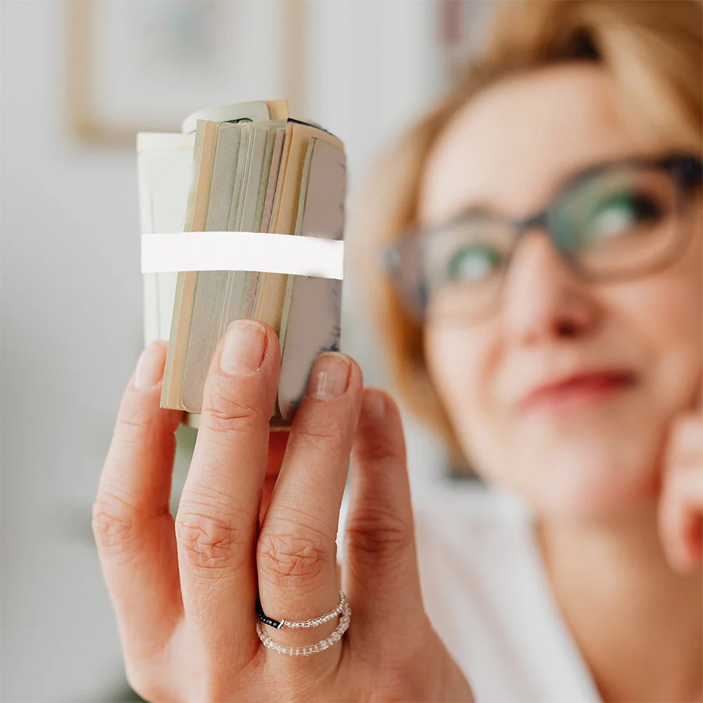 2 rolos de faixas de dinheiro para embalagens de papel de dinheiro para contas, tiras de moeda para dinheiro, embalagens de contas