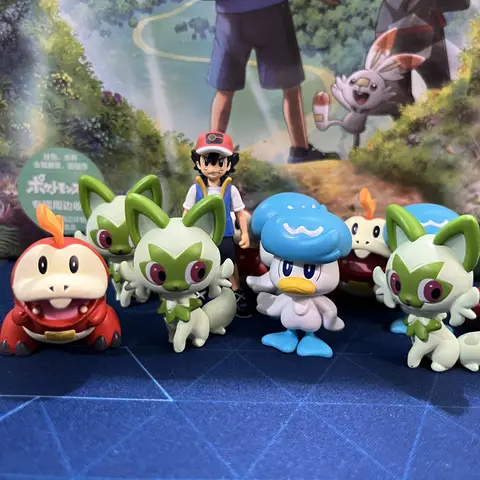 Pokemon Scarlet Menekşe Kawaii Sprigatito Quaxly Fuecoco Oyuncaklar Pokemon Figürleri Anime Koleksiyonu Mükemmel Çocuk Hediyeler