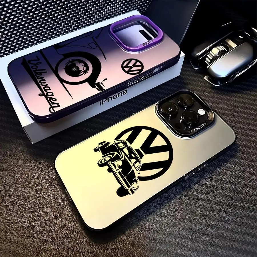 V-VW Cars Logo Phone Case for Apple iPhone 16 11 13 Pro 11 15 12 14 ProMax 15 14 16 12 Plus Funda Cover