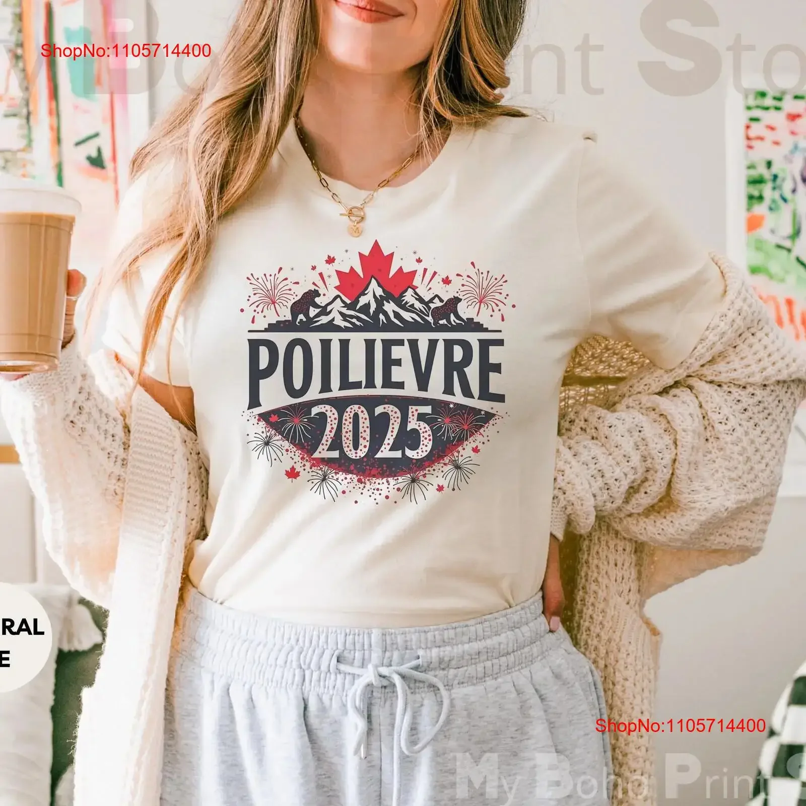 Poilievre 2025 Canada Conservative T Shirt Anti Liberal Canadian Election Pierre Political SweaT Patriotic Bear Mountain