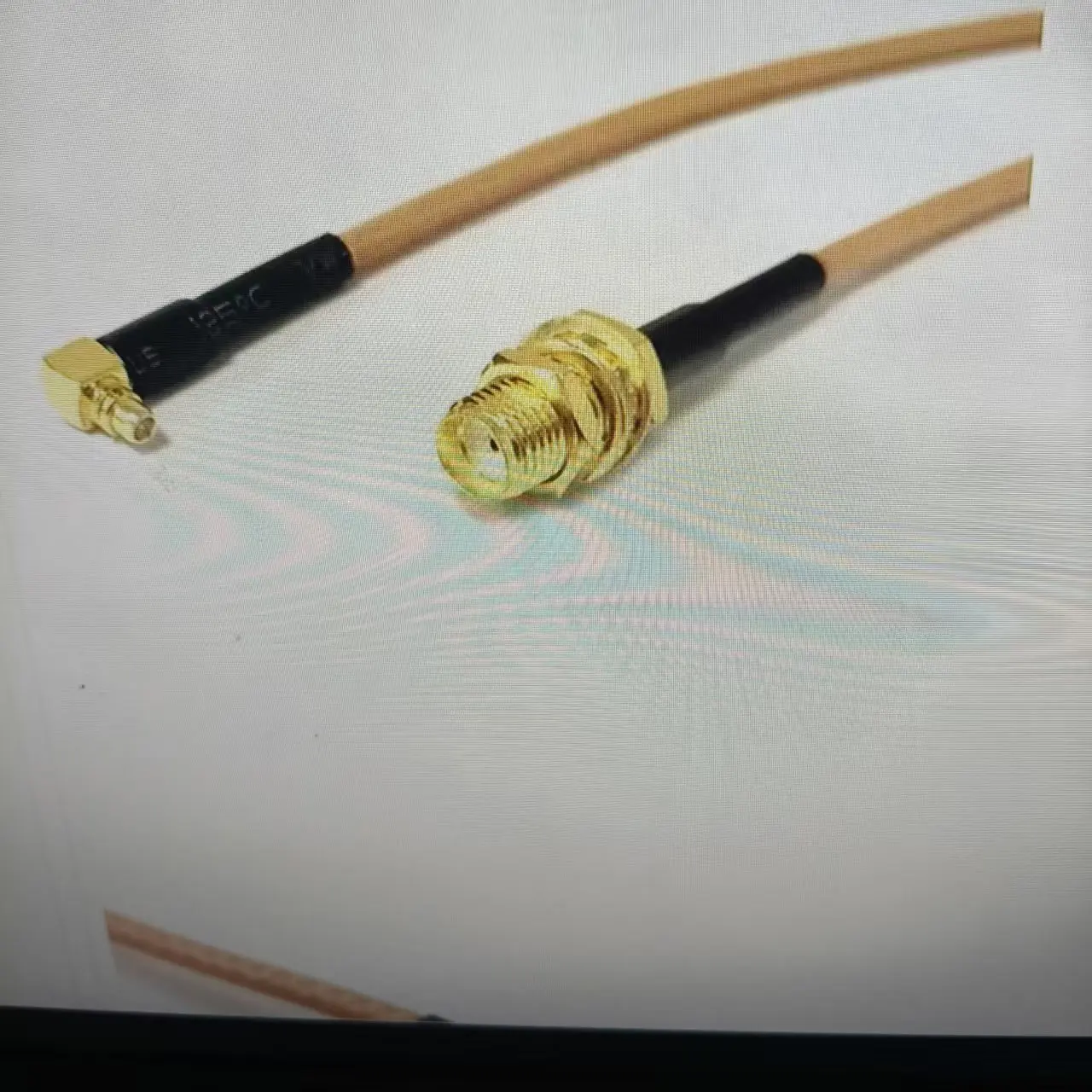 RG316 CABLE SMA Female Nut Jack To MMCX Right Angle Male Plug Pigtail Cable Adapter Cable RG316