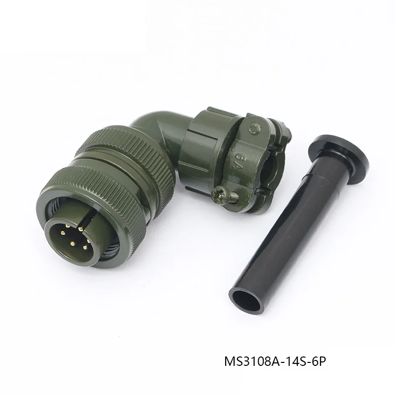 14S-6S 14S-6P Aviation Plug Servo Motor Connector MS3108A MS3106A MS3102A MS5015 4 Pin Core MS3100A MS3101A 14-6S 14-6P 14-6