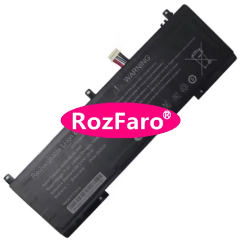 RozFaro U568664PV-3S1P 537077-3S W14143TS 11.4V 4825mAh 55Wh Laptop Battery For Portatil Alurin Zenith ALU-BARZN-I512-000-156