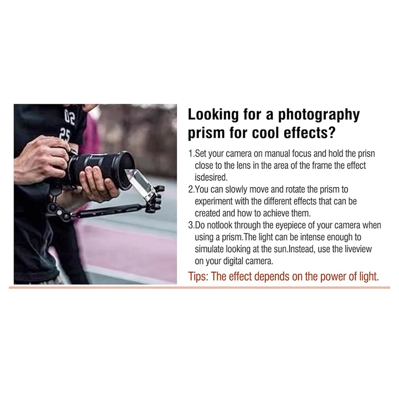 Prisma triangular transparente AED6-2Pcs, prismas ópticos de 6 e 1 polegadas de comprimento para ensino de física de espectro de luz e prisma de fotografia fotográfica