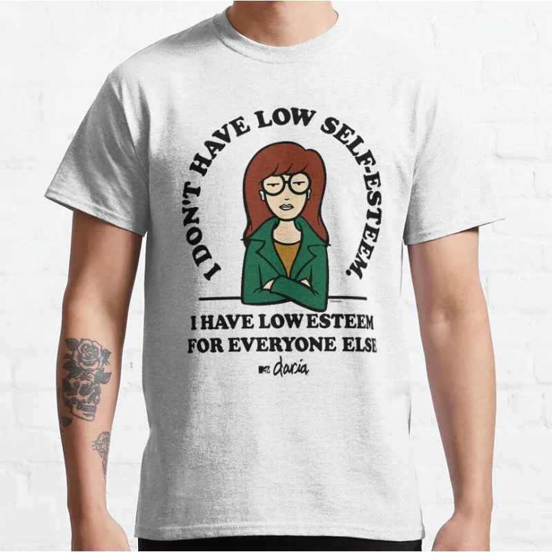 

Retro Sick sad world tv shows Gift t shirt 90s Nostalgia cartoon Graphic Clothes 0217 Large size Tops 100% cotton printed tee