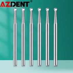 Cortadores de carboneto cirúrgico Azdent, Acabamento de Tungstênio, Handpiece de alta velocidade, Broca Dental, Alta velocidade, 25mm, FGXL4 6 8 557, 1 Pacote