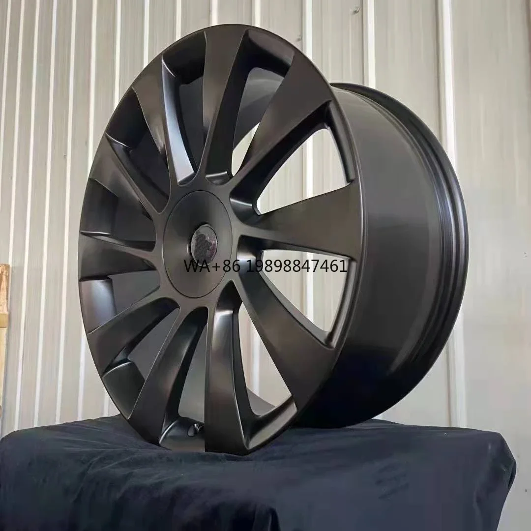 

TESLA Model Y Forged Black Rim New Carbon Fiber Aluminium Alloy Wheels with ET 30mm 40mm 35mm Matte Black Finish 5x114.3 PCD