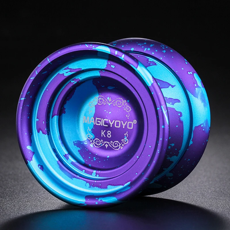 

Magicyoyo K8 Butterfly Metal Alloy Aluminum Yoyo Professional with 8 Ball U Shape Bearing Long Sleep Advanced Yo Yo Classic Toys