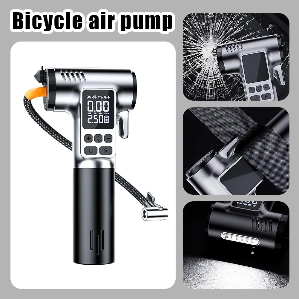 

Portable Car Wireless Electric Tire Inflator - Universal For Sedan Motorcycle Bicycle High Efficiency Fast Inflation Auto Tire