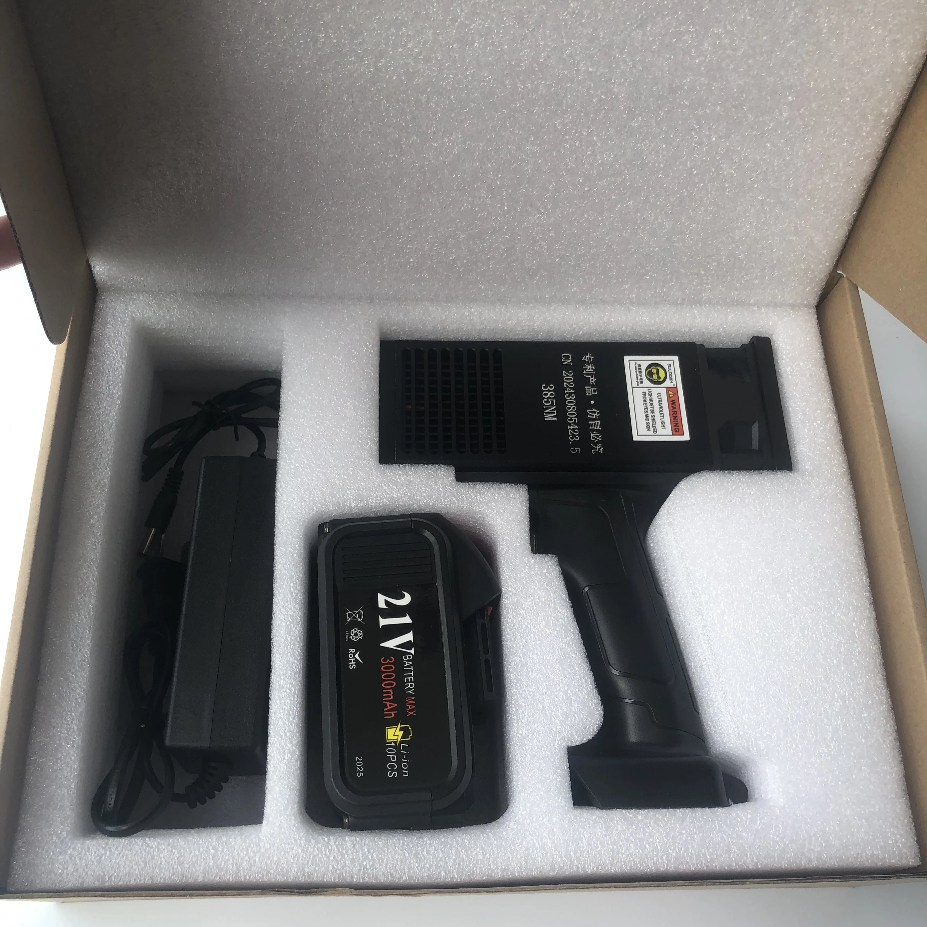 Portable Rechargeable UV Lamp Car Paint Flaw Detection Tool Wireless LED UV Curing Light for Automotive Sheet Metal