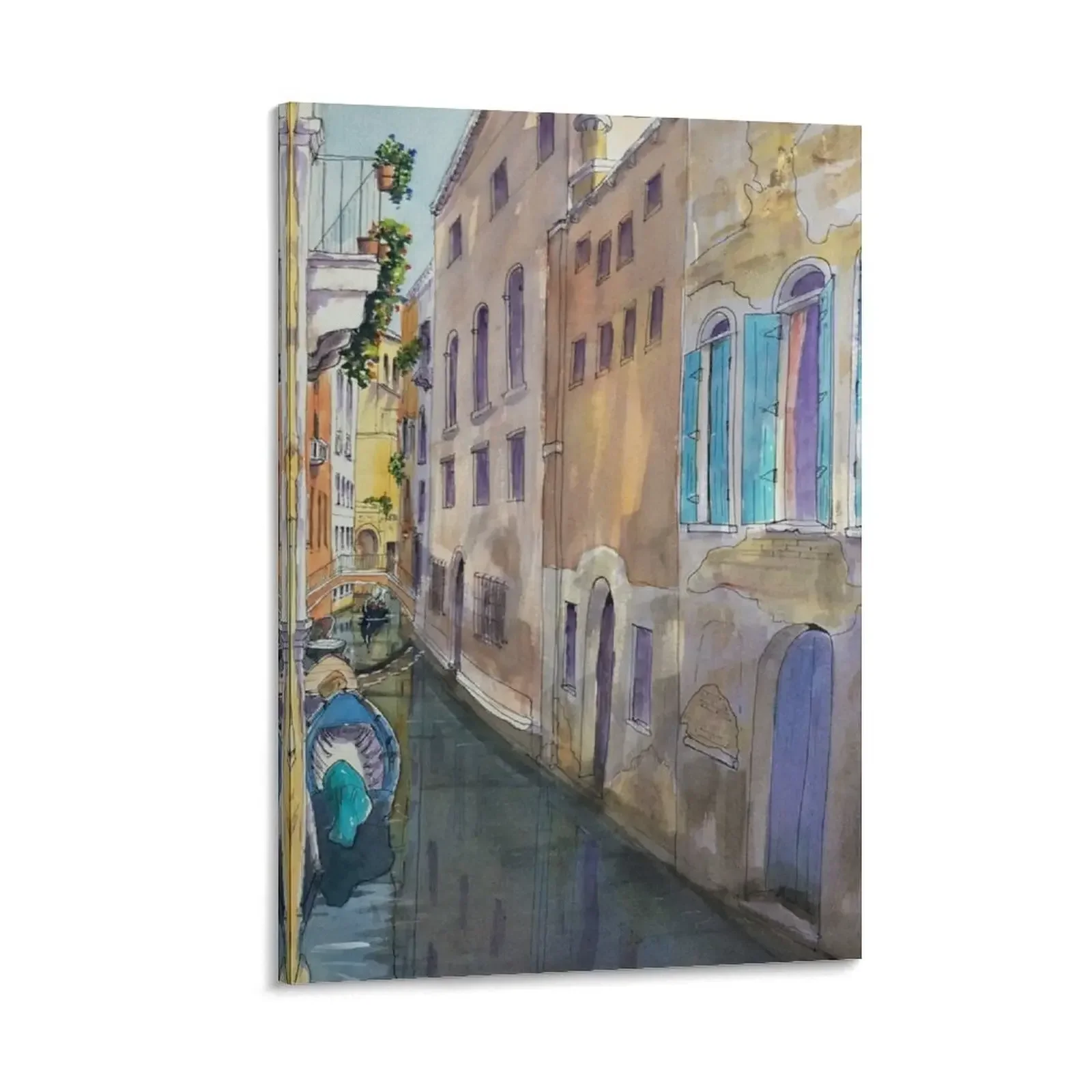 

(No Straight Lines.) Venice Italy Canvas Painting decorative wall poster home and decoration Wall posters nordic home decor