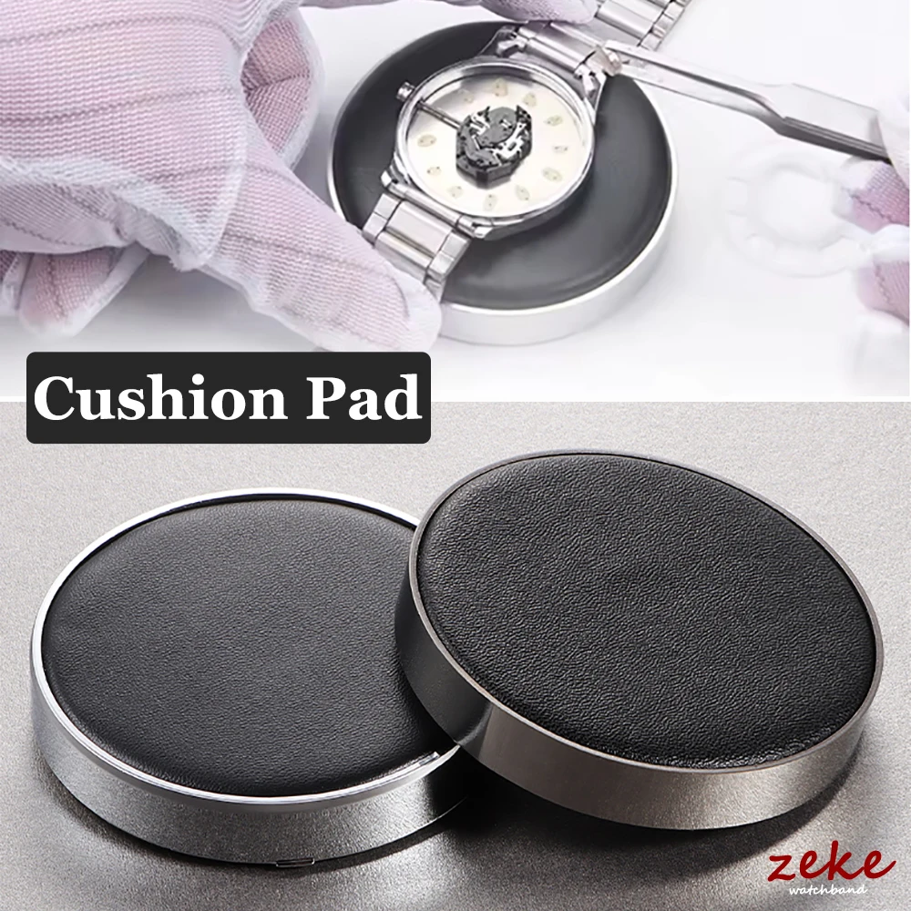 

1PCS Watch Jewelry Movement Casing Cushion Pad Leather Protecting Holder Professional Watch Repair Tool Accessory for Watchmaker
