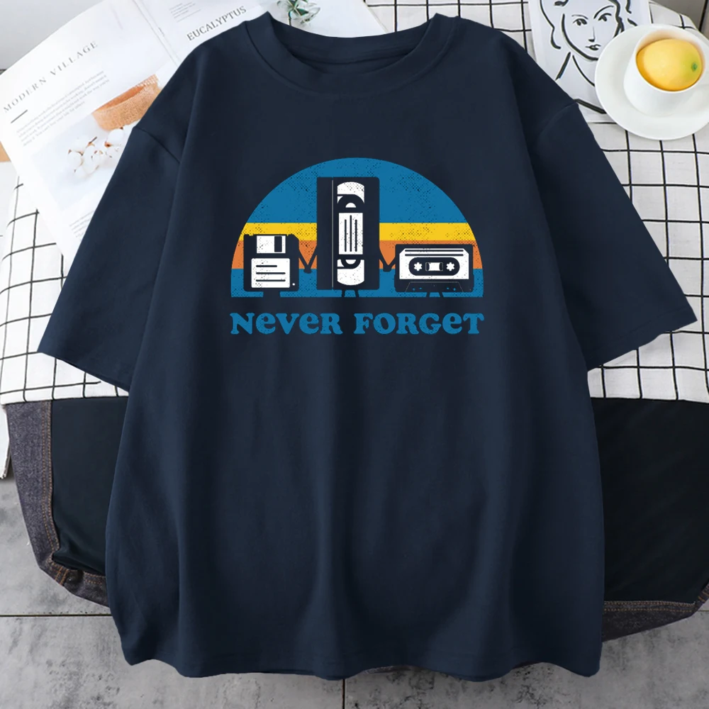 Vergessen Sie nie sarkastische grafische Musik lustige gedruckte T-Shirt Männer lose übergroße