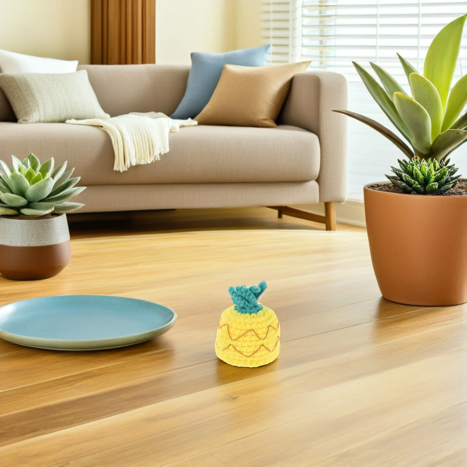 

Knitted Banana Fresh-Keeping Hat Mini Fruit Cap Banana Cover Preserve Freshness Knitted Wine Topper Party Use