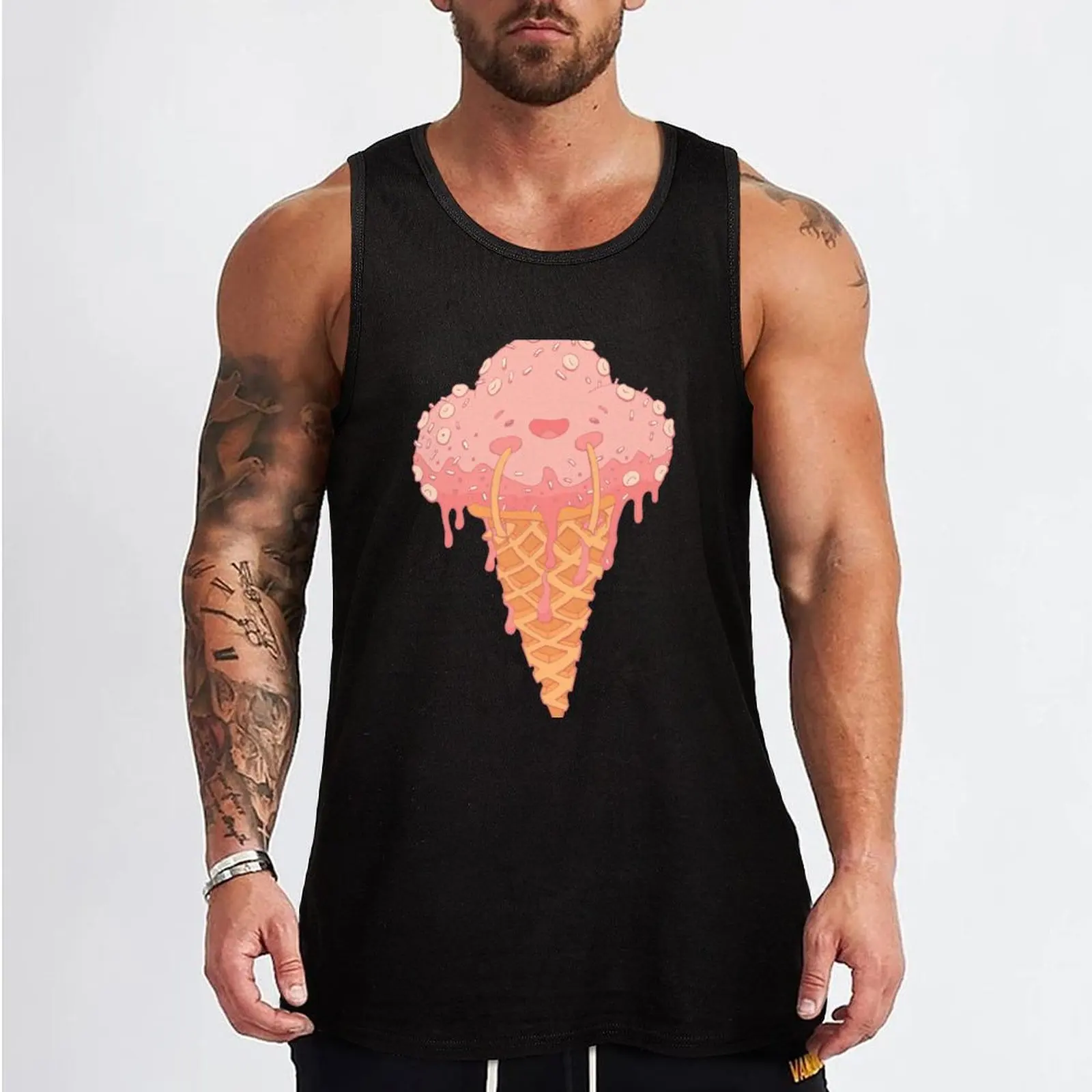 Yummy! Tank Top gym clothes man Sleeveless men