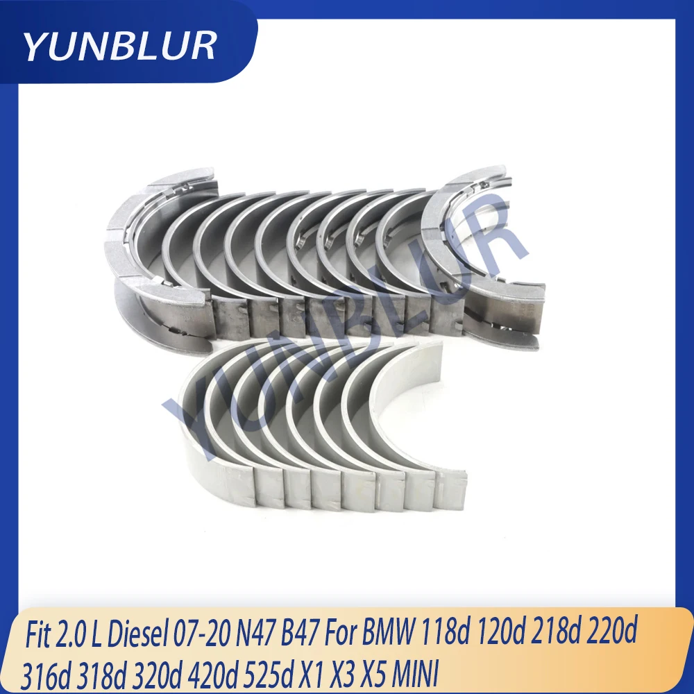 

STD Crankshaft Main & Con-Rod Bearing Set Fit 2.0 L Diesel 07-20 N47 B47 For BMW 118d 120d 218d 220d 316d 318d 320d 420d 525d X1