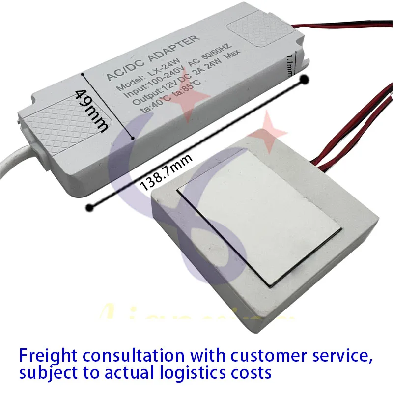 Touch Sensor Switch split power supply  smart Single touch 24W mirror strip light controller Dimmer Switch For Bathroom Mirror