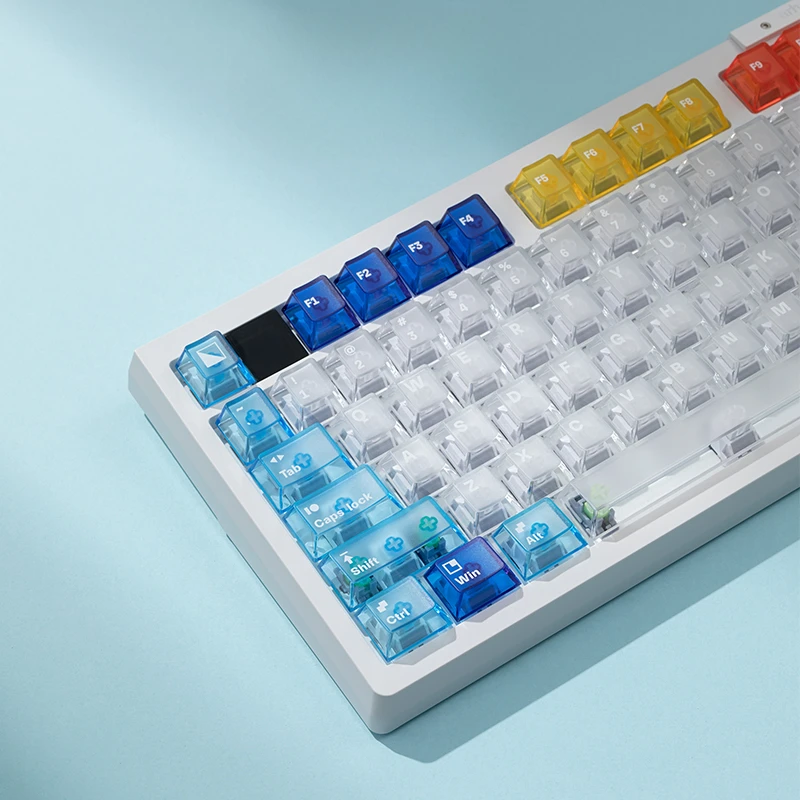 

Колпачки клавиш Rian RGB оригинальной высоты Wooting 139 клавиш Mac Supplement