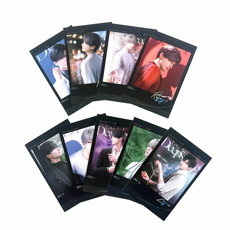 9 Sheets Love And Deepspace Lomo Cards Caleb Sylus Zayne Rafayel 3 Inch Game Character Photocards for Cosplay Gift
