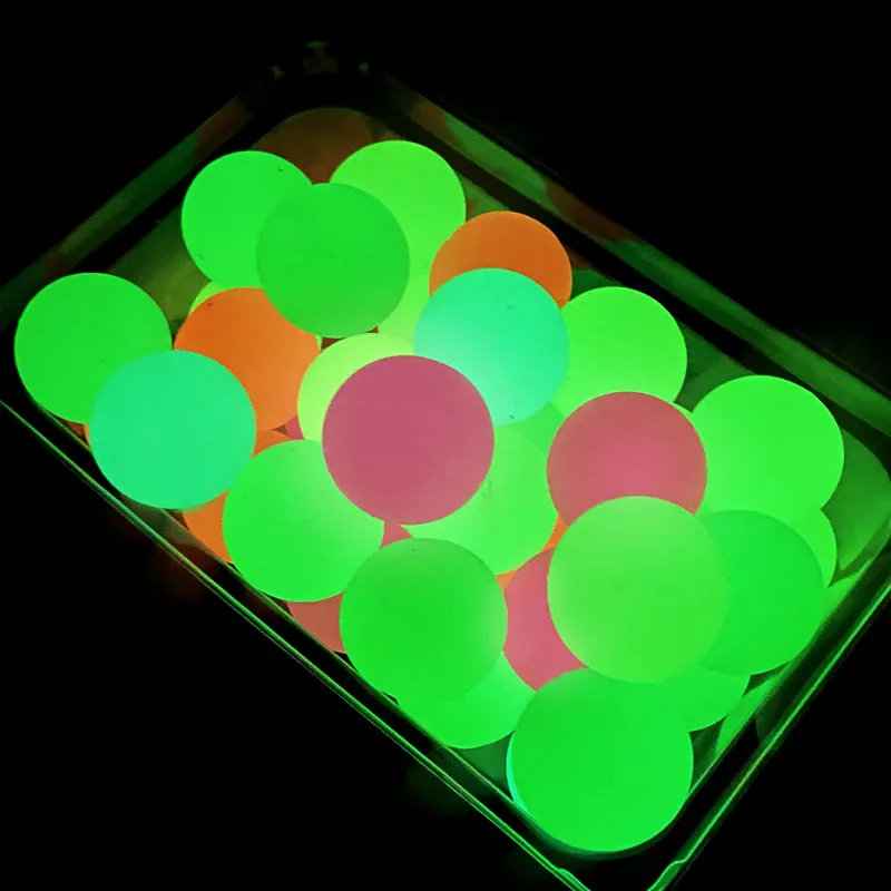 2-20PCS grande palla da salto luminosa palla di gomma rimbalzante alta per bambini Multi-colore bagliore al buio giocattoli educativi giocattolo lucido