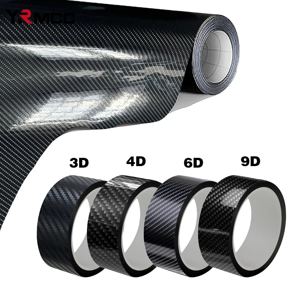 3D 4D 5D 6D 9D Carbon Fiber Vinyl Car Film Self Adhesive Protection Sticker for Auto Hood Motorcycle Body DIY Decal Accessories