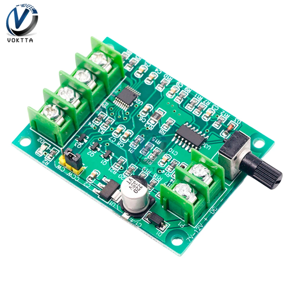 DC 7V-12V Brushless Motor Drive Board Speed Control Board Motor Controller Protection Module for Hard Drive Motor 3/4 Wire