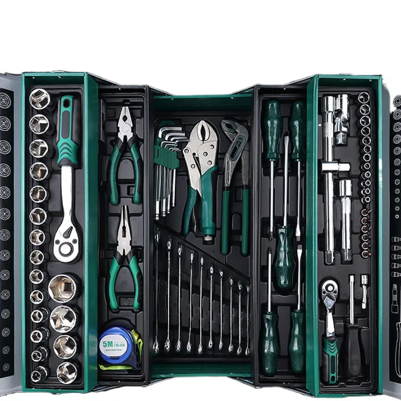 

Three-layer toolbox sleeve wrench set special for auto repair