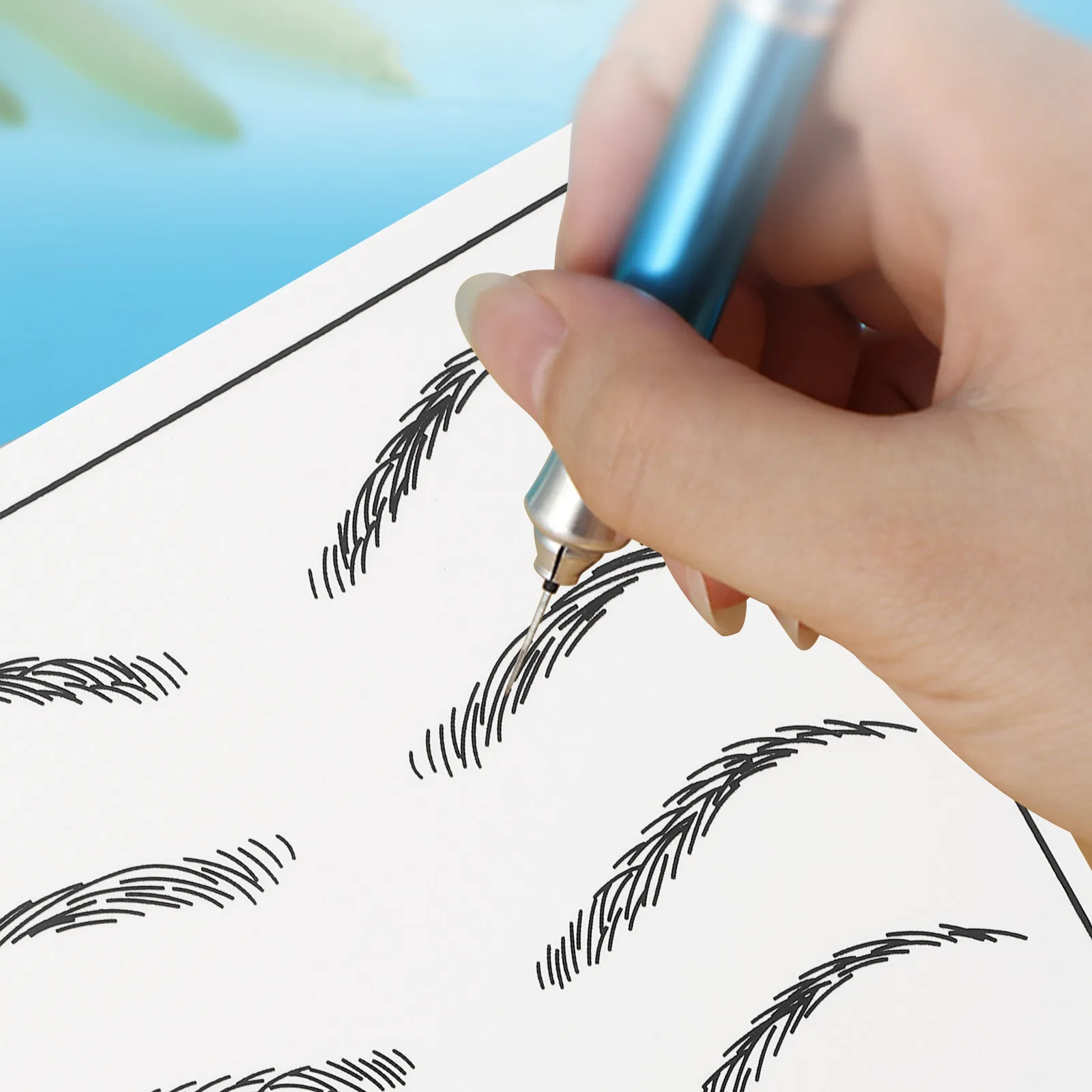 

Набор из 6 двусторонних эластичных искусственных кожных пластин для тренировок по микроблейдингу, татуировке и макияжу, резиновые аксессуары для практики