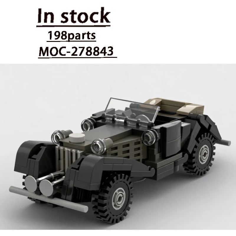 Building Block Model MOC-278843 Popular New Classic Sports Icon Supercar 198 Parts Creative Adult Birthday Custom Toy Gift