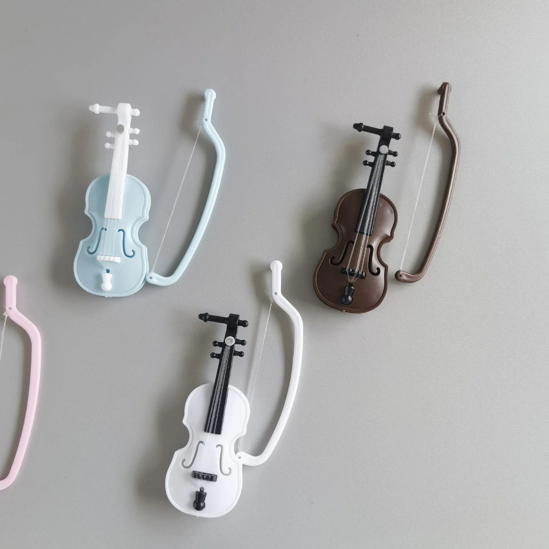 Simulated Miniature Model Violin Piano Role-playing Scene Figurines DIY Resin Clay Decorations Desktop Accessories