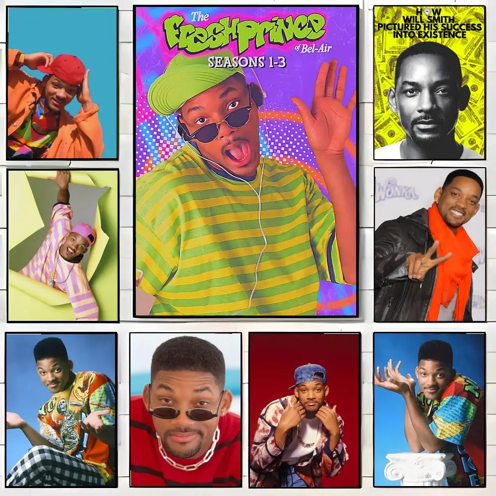 W-Will Smith Poster High-definition Waterproof Poster Stickers Suitable For Bedroom Living Room Home Decoration