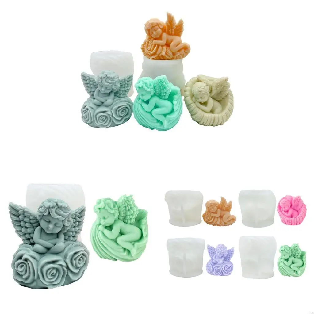 97QD Angel Designs Силиконовая плесень для приготовления шоколада для мыла свеча