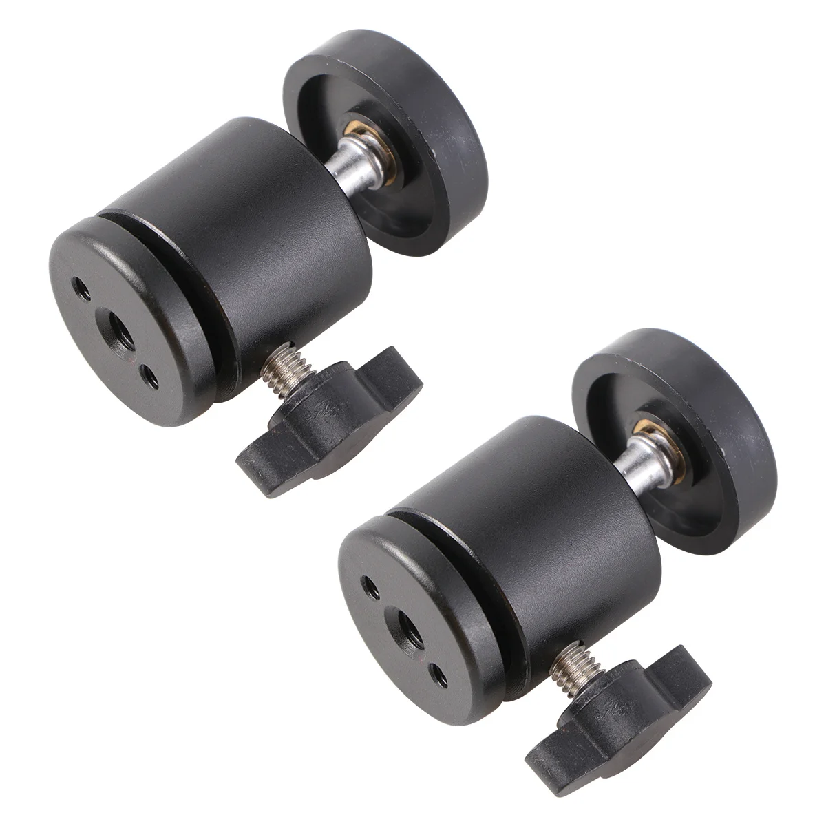 

2 pcs 360° Ball Head Mini Tripod Mount 1/4" Screw For Camera Camcorder Compact Smooth Heavy Load Tripod Adapter Photo Video Gear