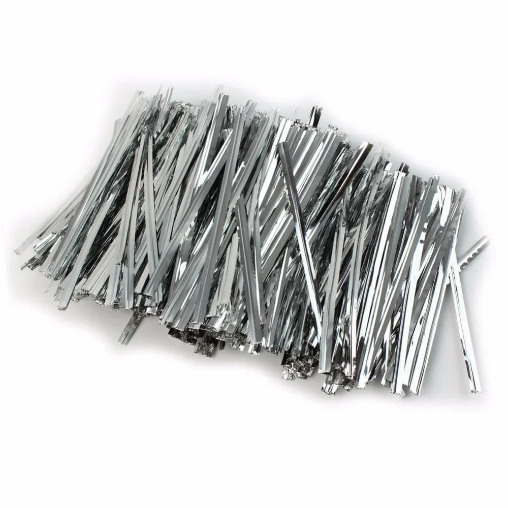 800 Pcs Metallic Twist Ties for Candy Lolli Cake  Cello Bag Party