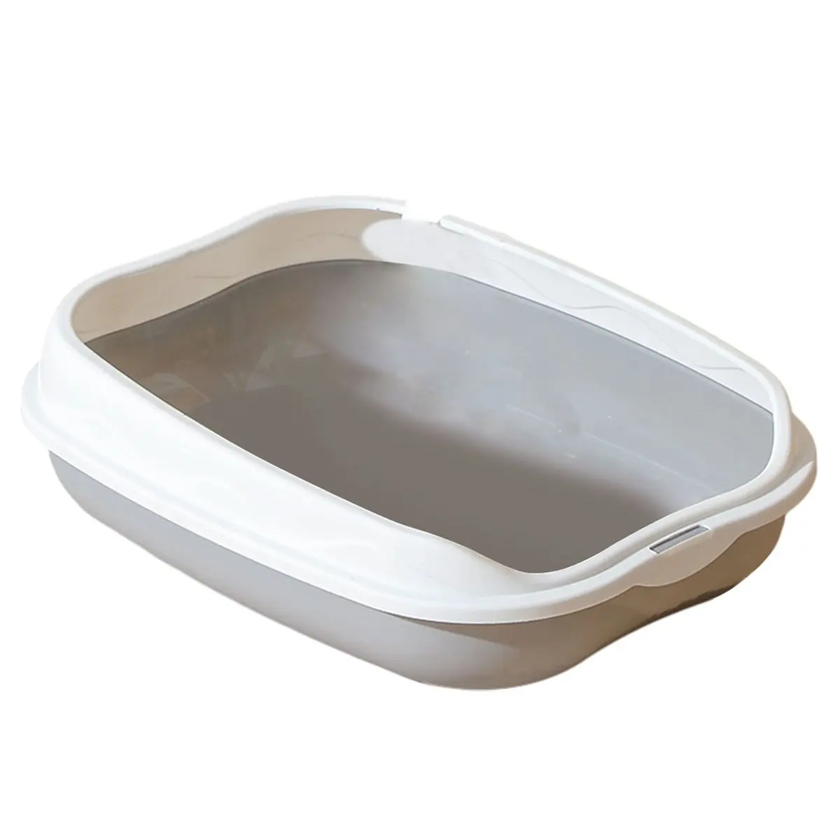 New Semi-Enclosed Litter Box Spatter-Proof Cat Toilet Large Kitten Cleaning Supplies Large Cat Poop Bowl Pet Bupplies