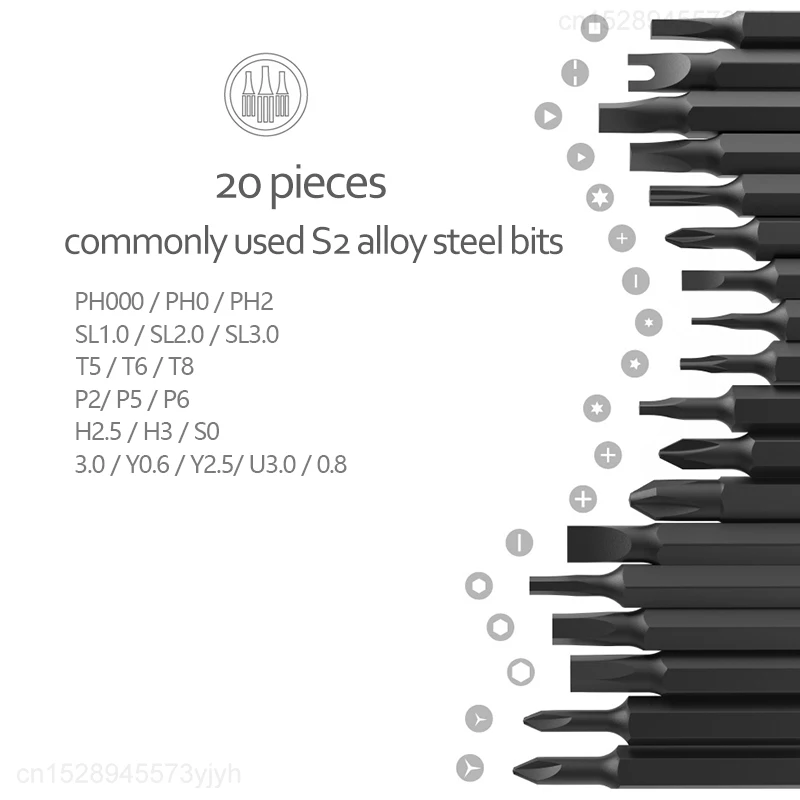 Youpin Wowstick Try – ensemble de tournevis électrique 1P + 19 en 1, Kit de réparation de tournevis électrique sans fil, perceuse pour maison intelligente