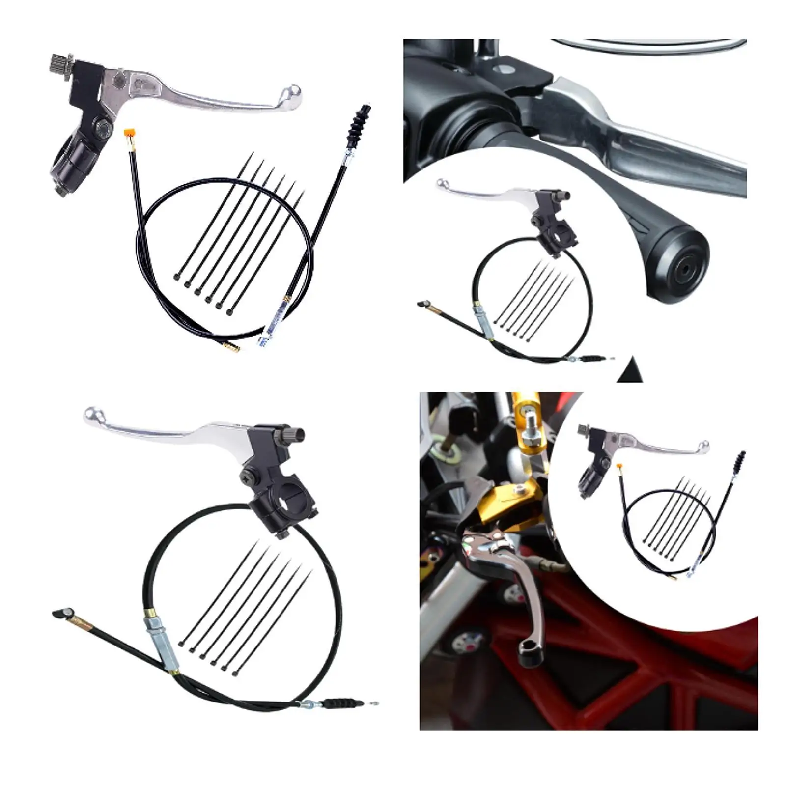

Universal 7/8inch Motorcycle Clutch Lever Kit with Adjustable Cable