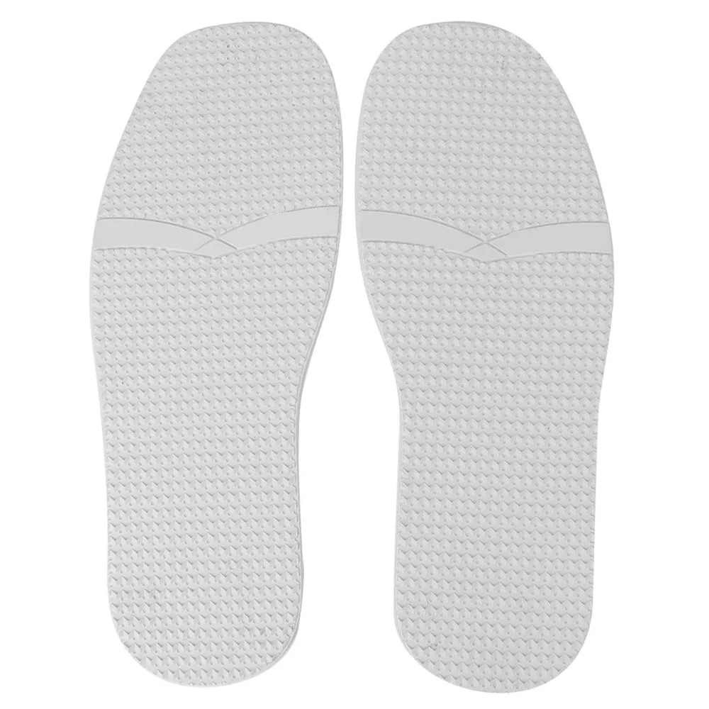 

2pcs White Rubber Replacement Sole Raised Grain Texture Anti Skid Design Anti Slip Rubber Sole Full Sole Replacement