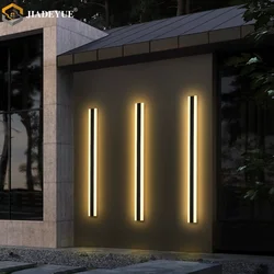 Modern waterproof outdoor strip LED wall lamp IP65 villa courtyard wall lamp garden porch lamp 110V 220V