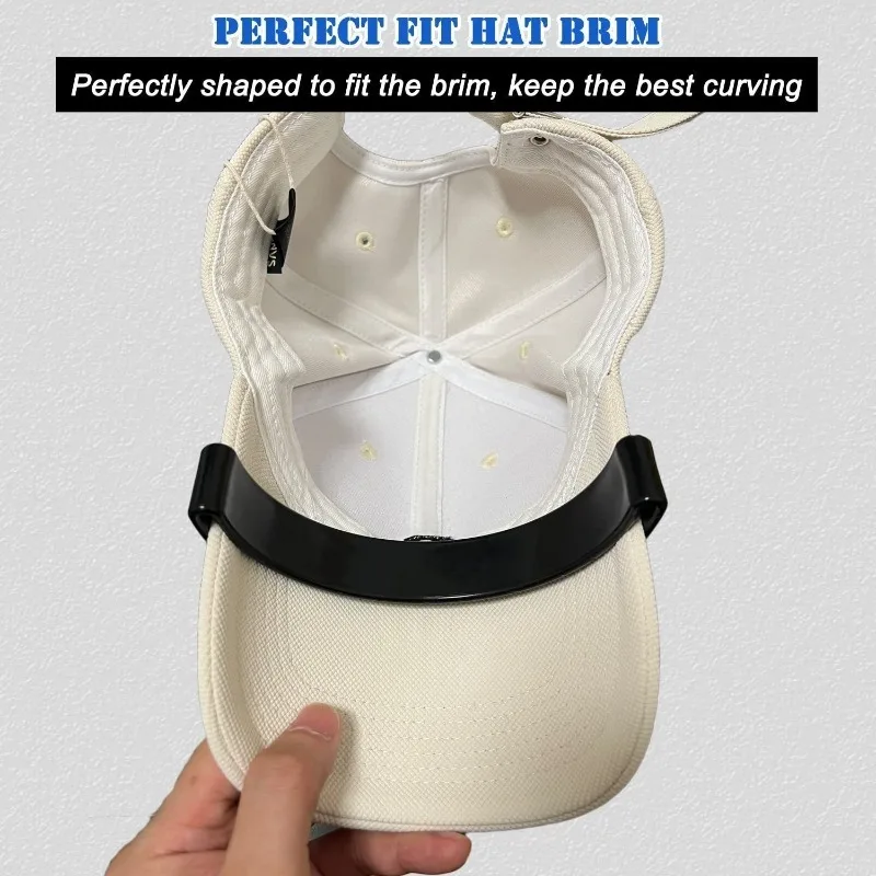 Durable Hat Brim Shaper Tool, Reusable Cap Visor Bender for Baseball Caps, Shape Retainer Headwear Accessory view 3